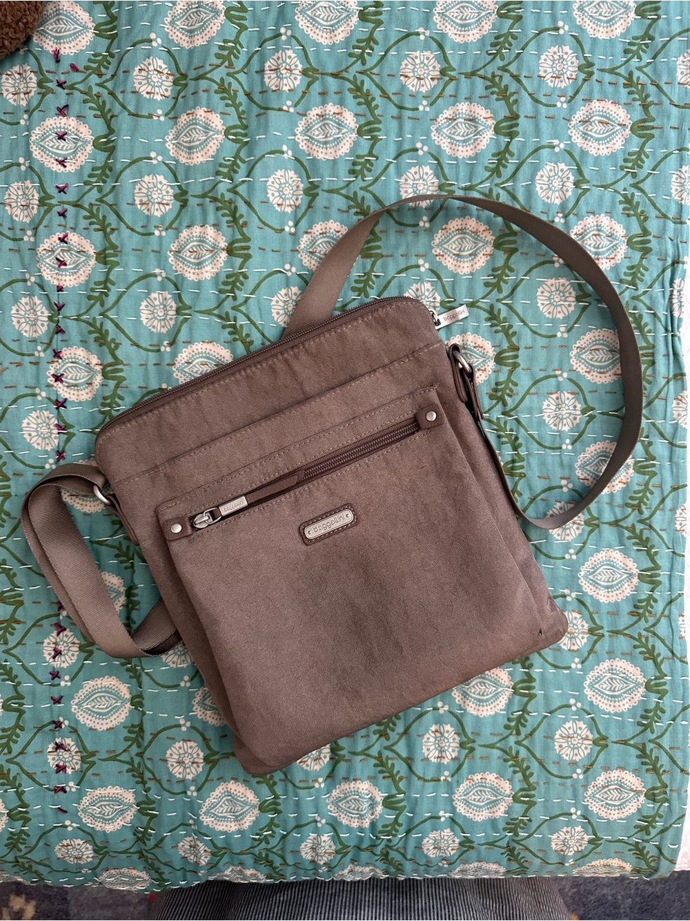 Baggallini Taupe Crossbody Bag